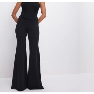 Good American Black Wide Leg Jumpsuit